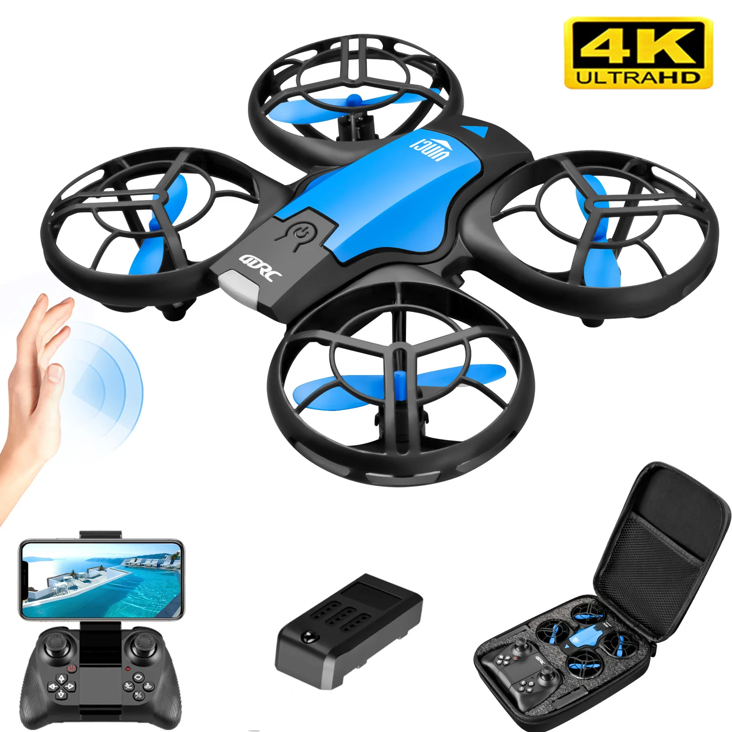 V8 New Mini Drone 4K Professio - đánh giá và giá Rc Helicopter Electric
